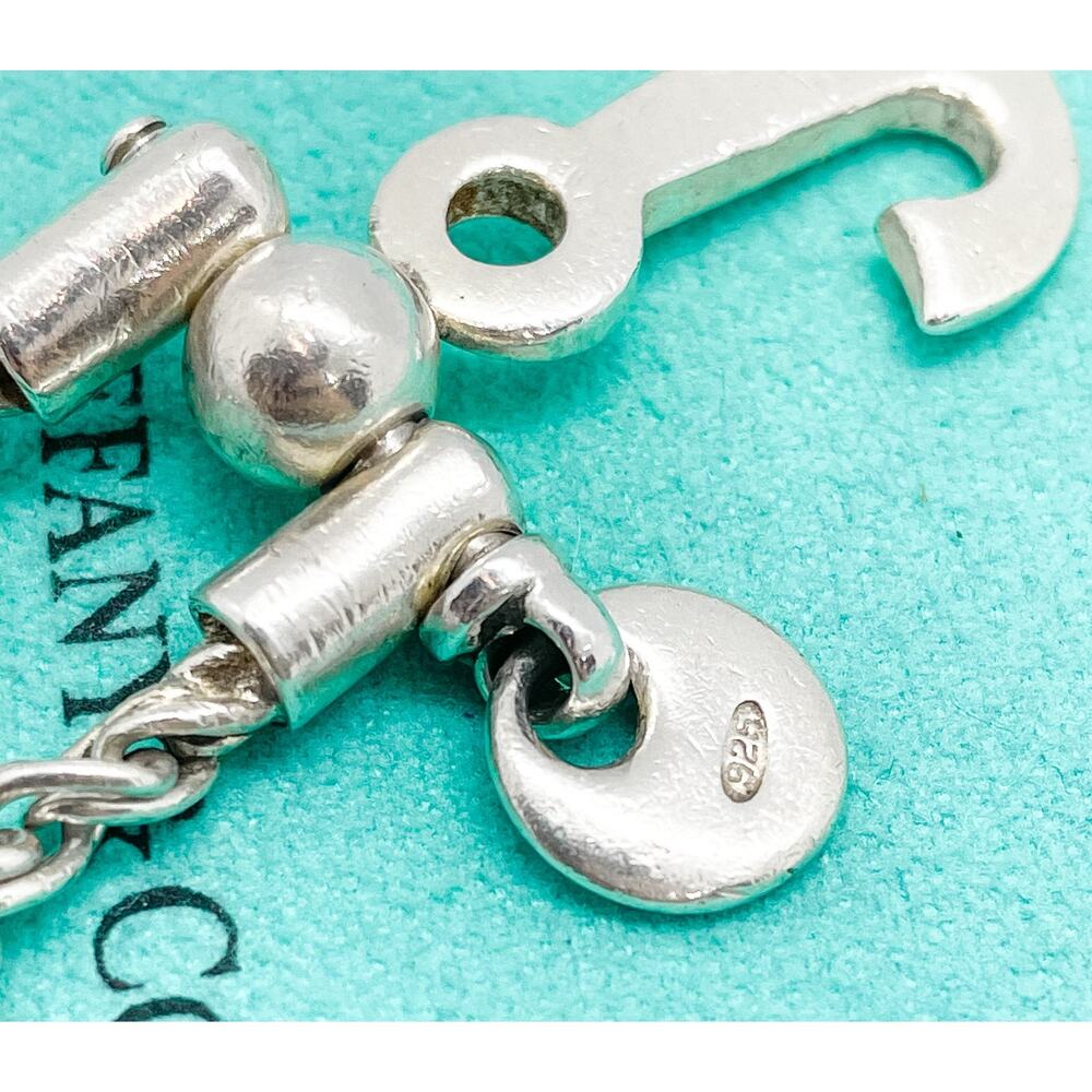 Tiffany & Co. Anchor Keychain Key Ring Sterling Silver Keyring - Picture 11 of 15